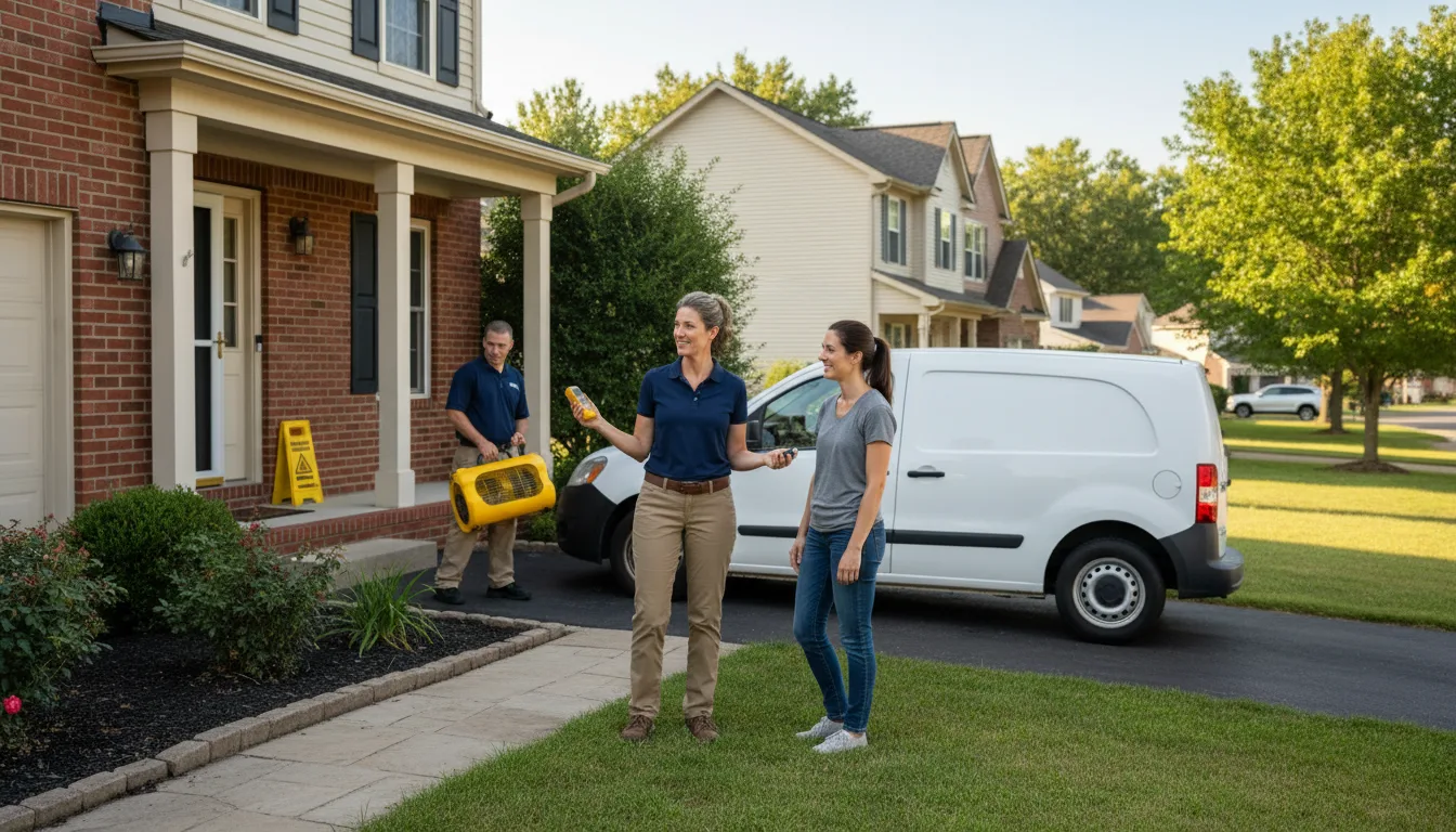 Residential water damage restoration in Kelly, LA